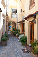 Traditional Greek street.