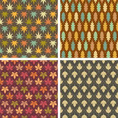 Colorful leaves patterns