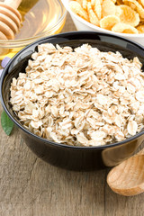cereals oat flake and healthy food