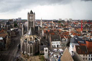 View of Ghent and Saint Nicholas' Church - 44265003