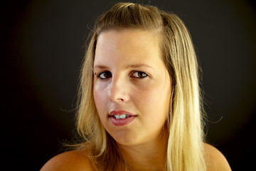 Young blond woman