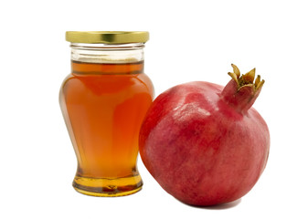 Pomegranate and honey are symbols of Jewish holidays