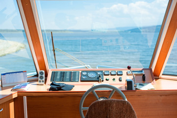yacht cockpit