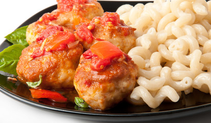 Pasta and meatballs 