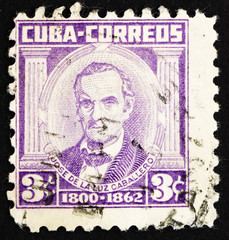 Postage stamp Cuba 1954 Jose de la Luz Caballero, Scholar
