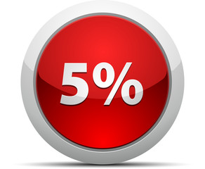 5% sale label