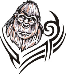gorilla tattoo
