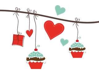 Geschen & Muffins im 50er Look