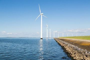 Windturbines along the Duitch coast