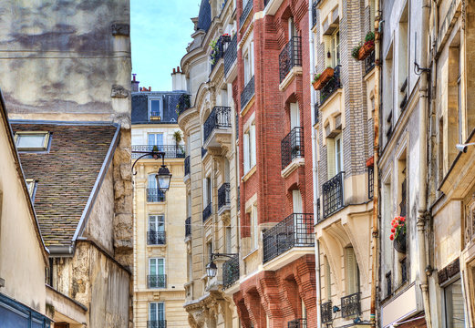 Parisian buildings.