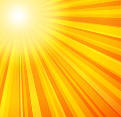 Obraz premium Sunbeams in Yellow and Orange Colors