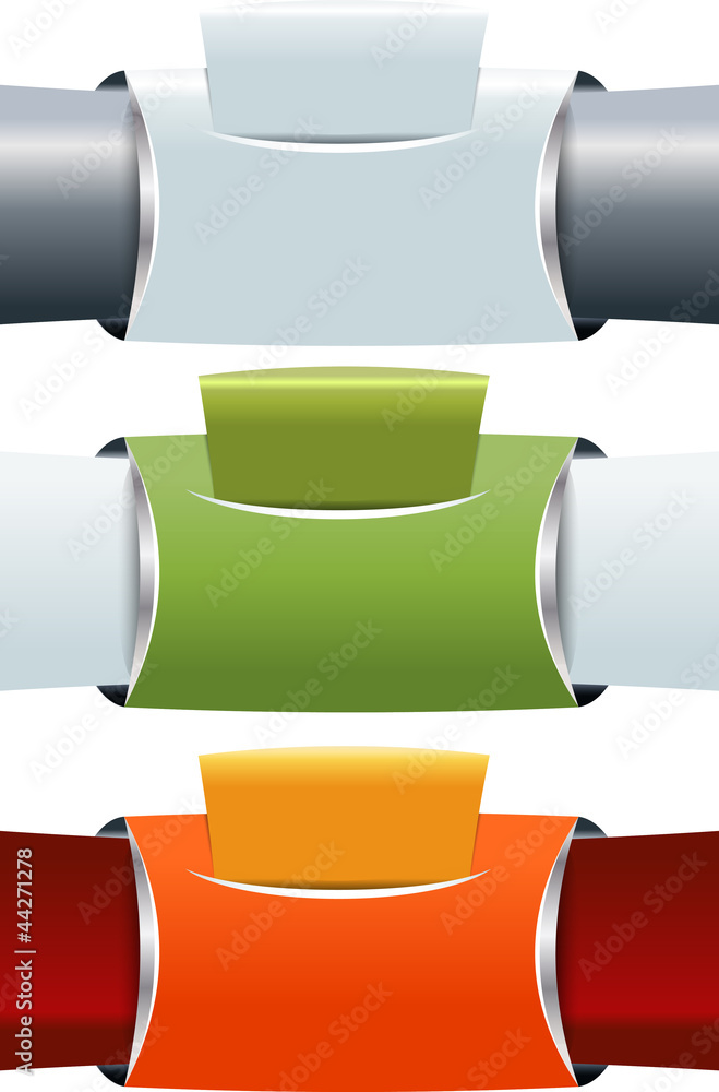 Poster set of three abstract banners background