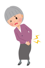 腰が痛む女性