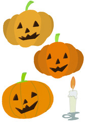 ハロウィンのお化けカボチャ