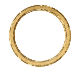 Vintage picture frame isolated on white background