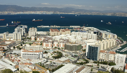 Gibraltar and its bay