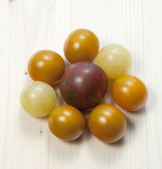 Eight different tomatoes