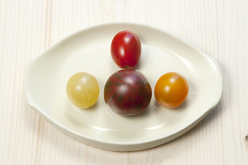 Four different tomatoes
