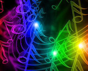 Obraz premium music notes