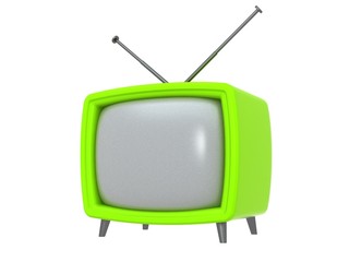 retro TV Set. Isolated