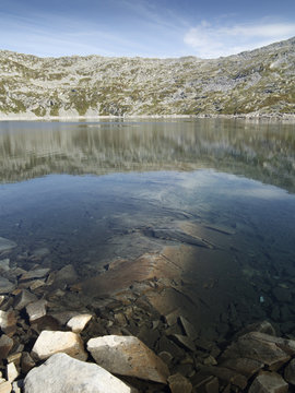 Alpine lake in the Italian Alps,Adamello Park