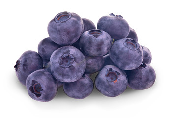 heap of blueberry with shadow