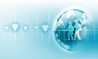 Heart beat illustration