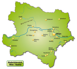 Übersichtskarte des Kantons Niederösterreich