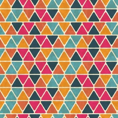 Poster de jardin Zigzag Motif géométrique rétro sans couture. Texture vecteur EPS10.
