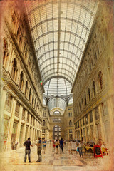 Naklejka premium Napoli, Galleria Umberto I