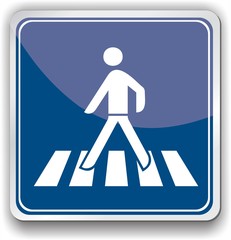 panneau passage piéton