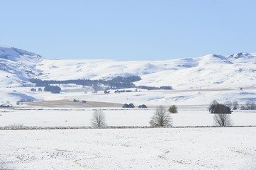 Snow covered farmlands,Underber,Kwazulu Natal