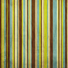 Vintage brown, blue and green grunge colored striped background