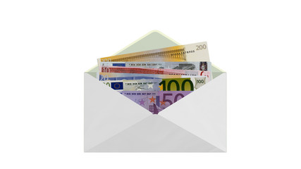 Envelope money euro