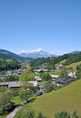 Fototapeta na wymiar Resort Fieberbrunn w Tyrolu