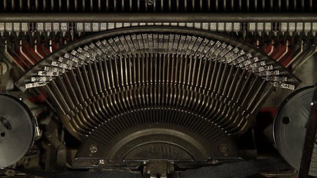 Printing on old typewriter
