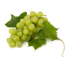 Ripe grape whith leaf