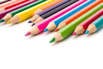 Colouring crayon pencils