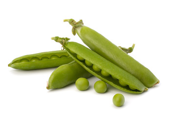 Fresh green pea pod