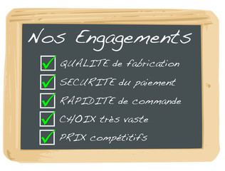 Obraz premium Ardoise : Nos Engagements