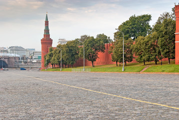 Fototapeta premium Фрагмент кремлевской стены