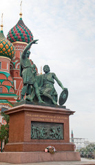 Fototapeta na wymiar K.Minin i D.Pozharsky. Monument. Moskwa