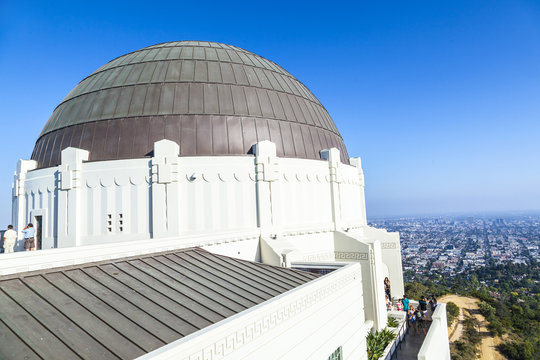 observatory in Griffith park in Los Angeles
