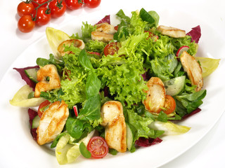 Salat mit Hähnchenbrust