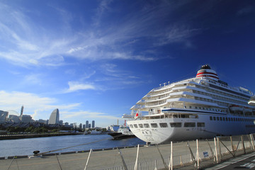 cruise ship at Yokohama Osanbashi Pier