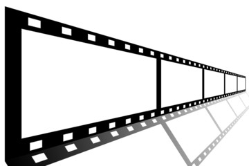 Film on background white