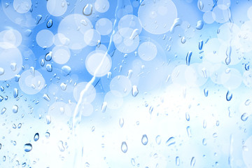 Abstract on a colorful background digital bokeh effect and water