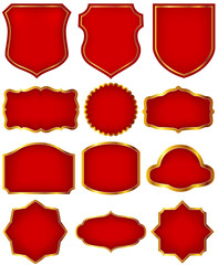 フレーム　枠　赤、金