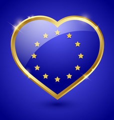 Glossy european heart