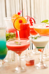 cocktails in the bar